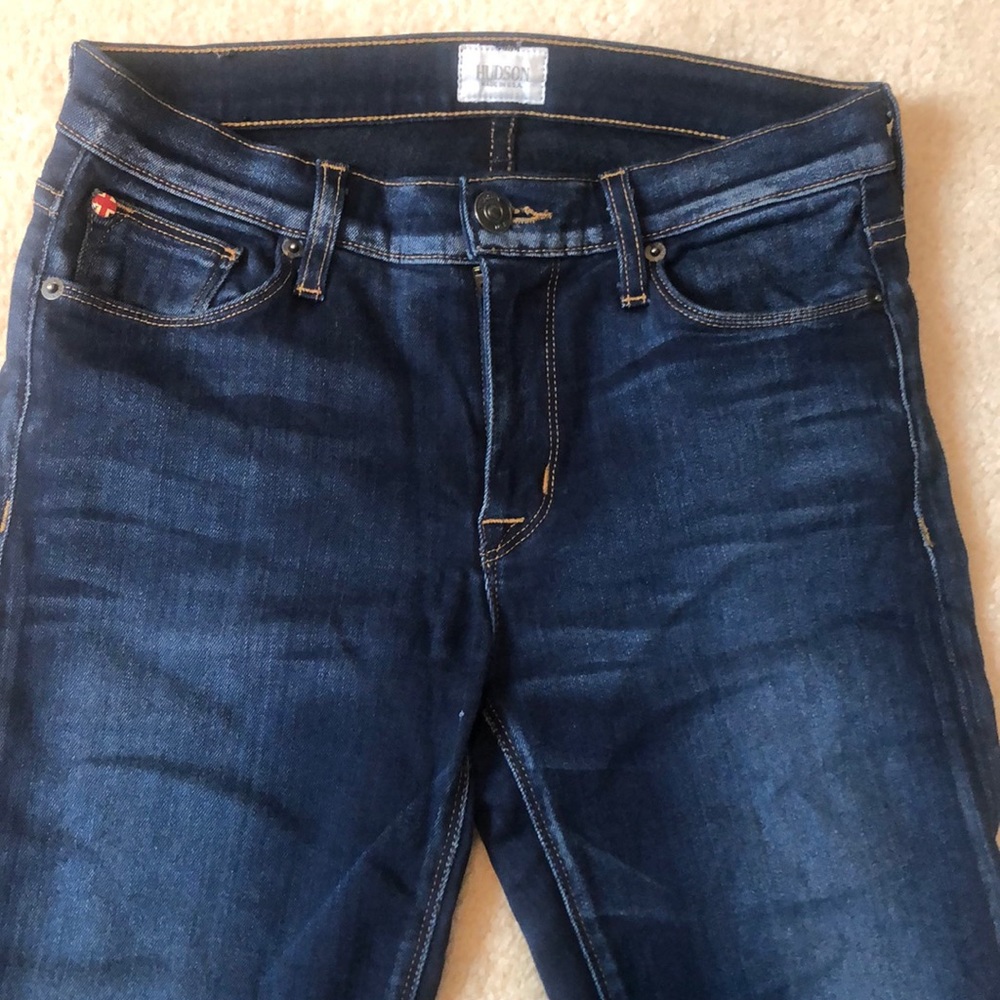 Hudson Nico mid rise super skinny denim.